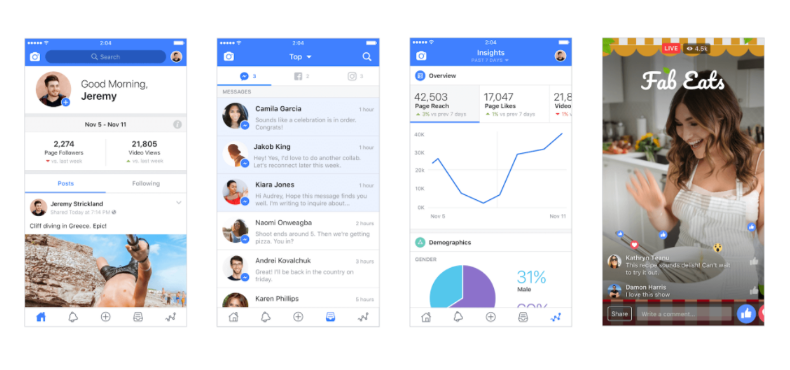 Facebook for Creator - aplicativo
