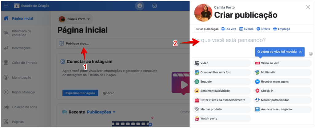 Como agendar posts no Facebook e Instagram gratuitamente 2 Como agendar posts no Facebook e Instagram gratuitamente 2