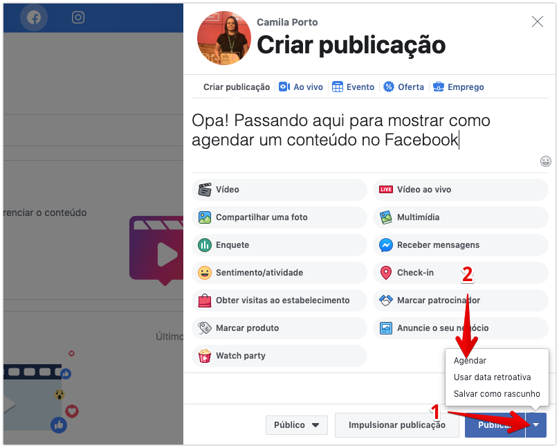 Como agendar posts no Facebook e Instagram gratuitamente 3 Como agendar posts no Facebook e Instagram gratuitamente