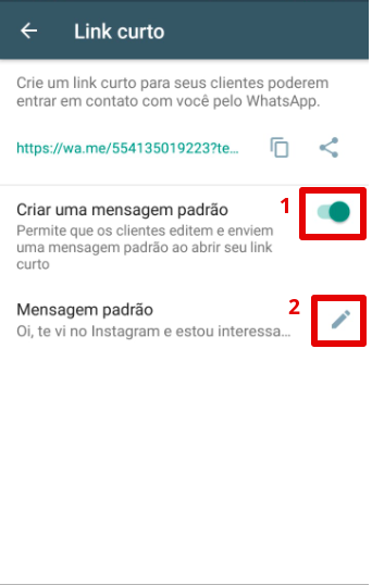 encurtar link whatsapp
