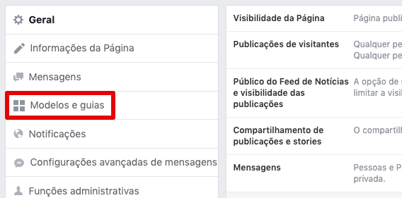 Modelo de página no Facebook: Modelos e guias para escolher