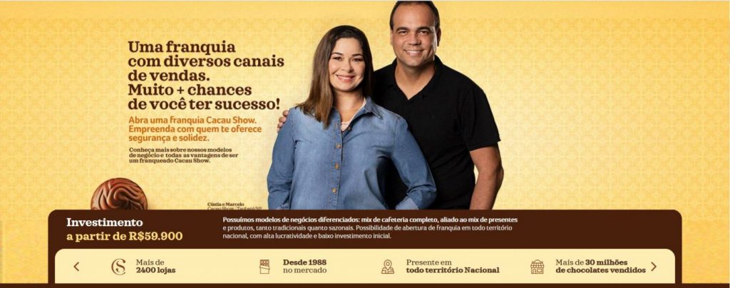 como abrir uma franquia da cacau show - Foto Principal