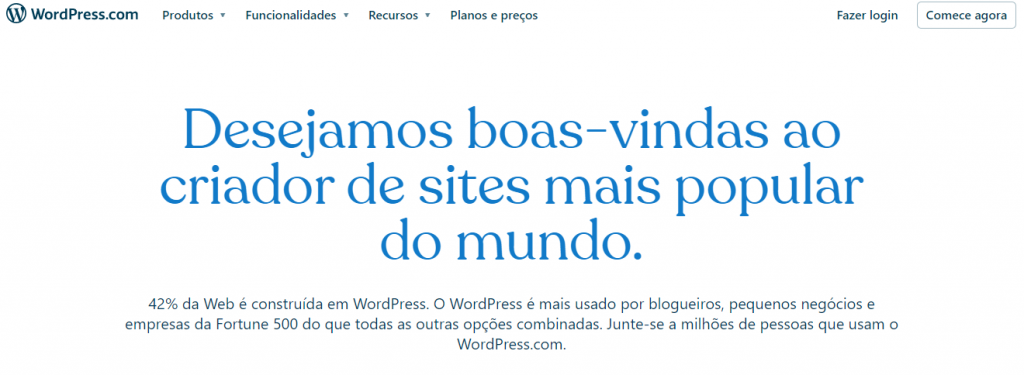 como criar um site de vendas grátis