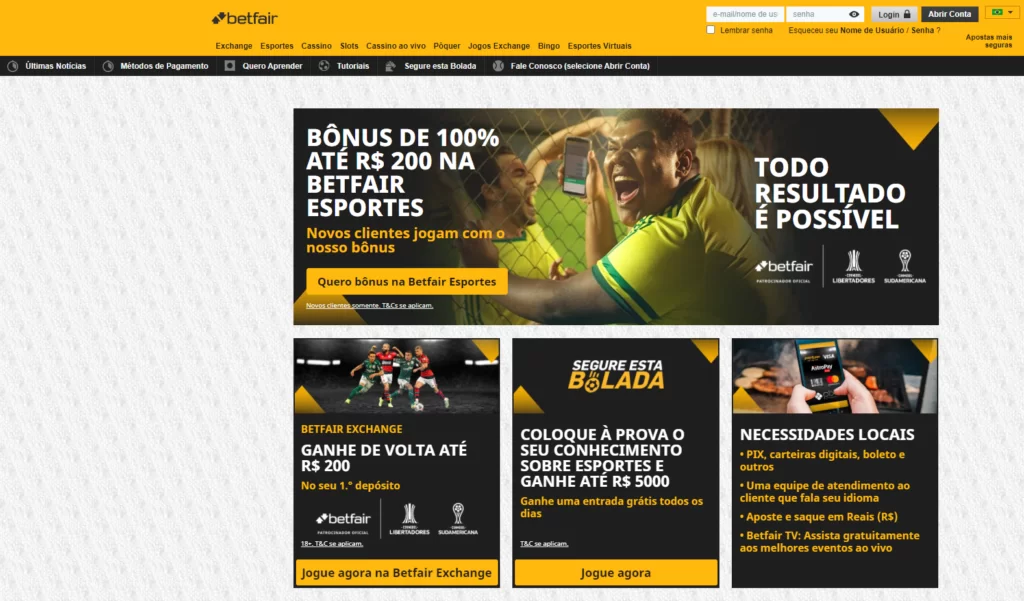 Betfair Login e tudo o que você precisa saber para apostar 6 Betfair Login - Foto principal